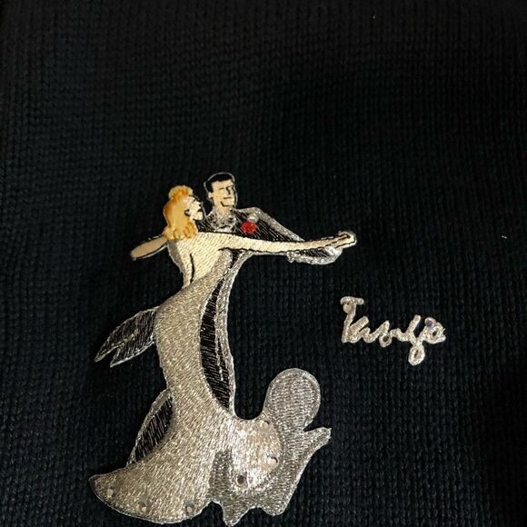 Tia Designs Pompano Beach Florida Dancing Cardigan Size Small (S) - Picture 5 of 12